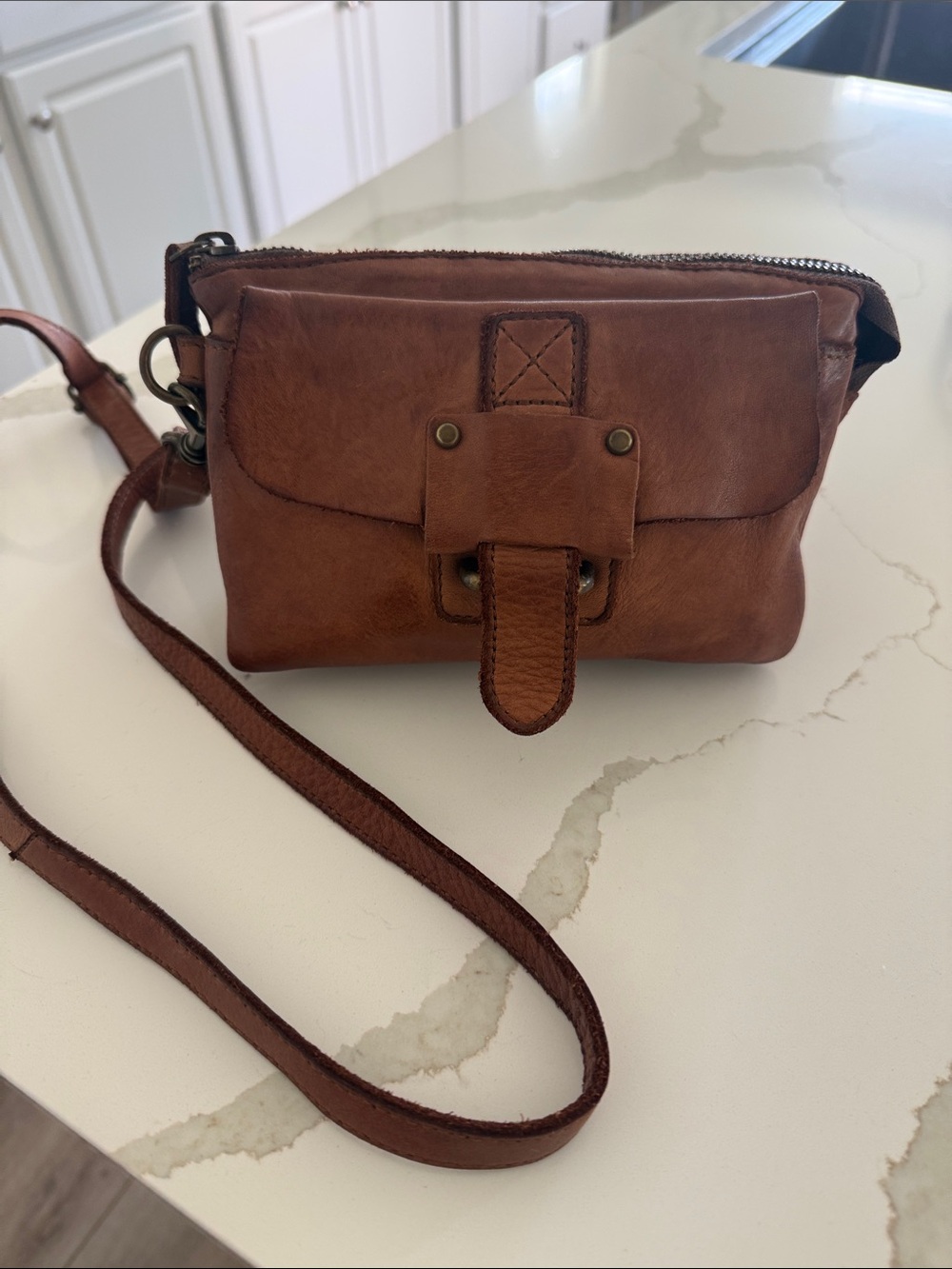 Harbour 2nd Brown Leather Crossbody Bag
